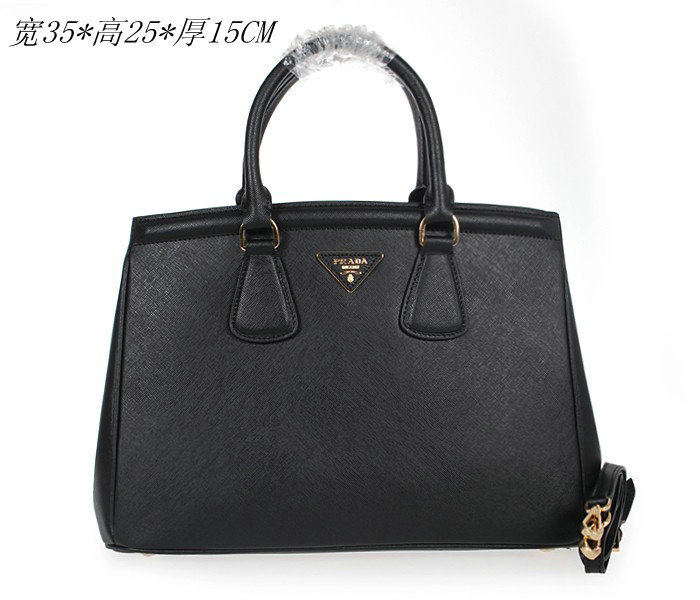 2014 Prada saffiano calfskin BN2308 black